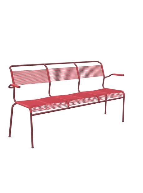 Schaffner Säntis Banc Spaghetti 3 places avec accoudoirs