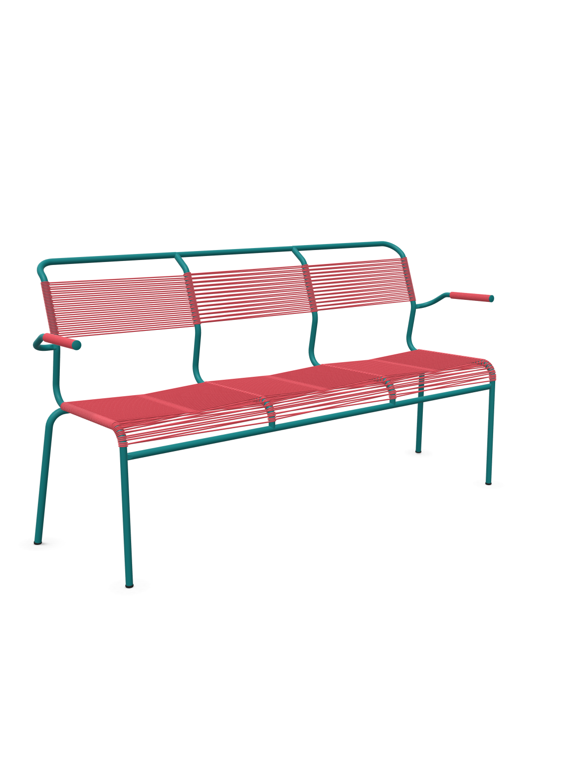 Schaffner Säntis Banc Spaghetti 3 places avec accoudoirs
