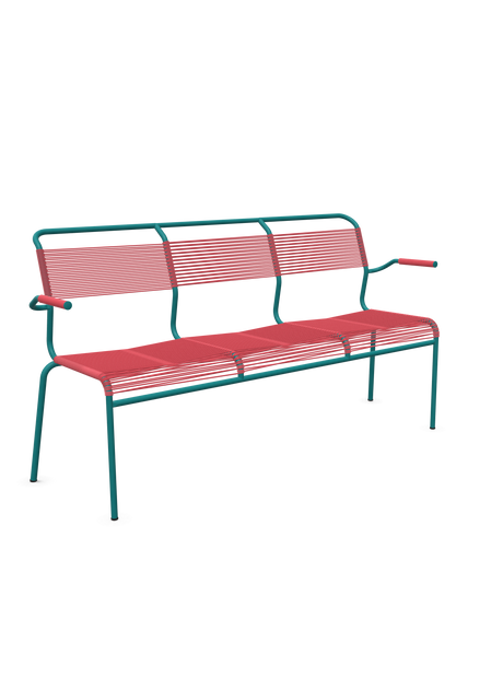 Schaffner Säntis Banc Spaghetti 3 places avec accoudoirs
