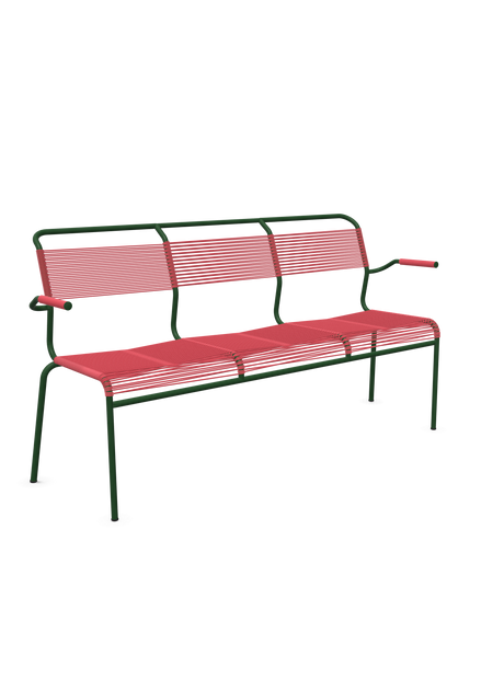 Schaffner Säntis Banc Spaghetti 3 places avec accoudoirs