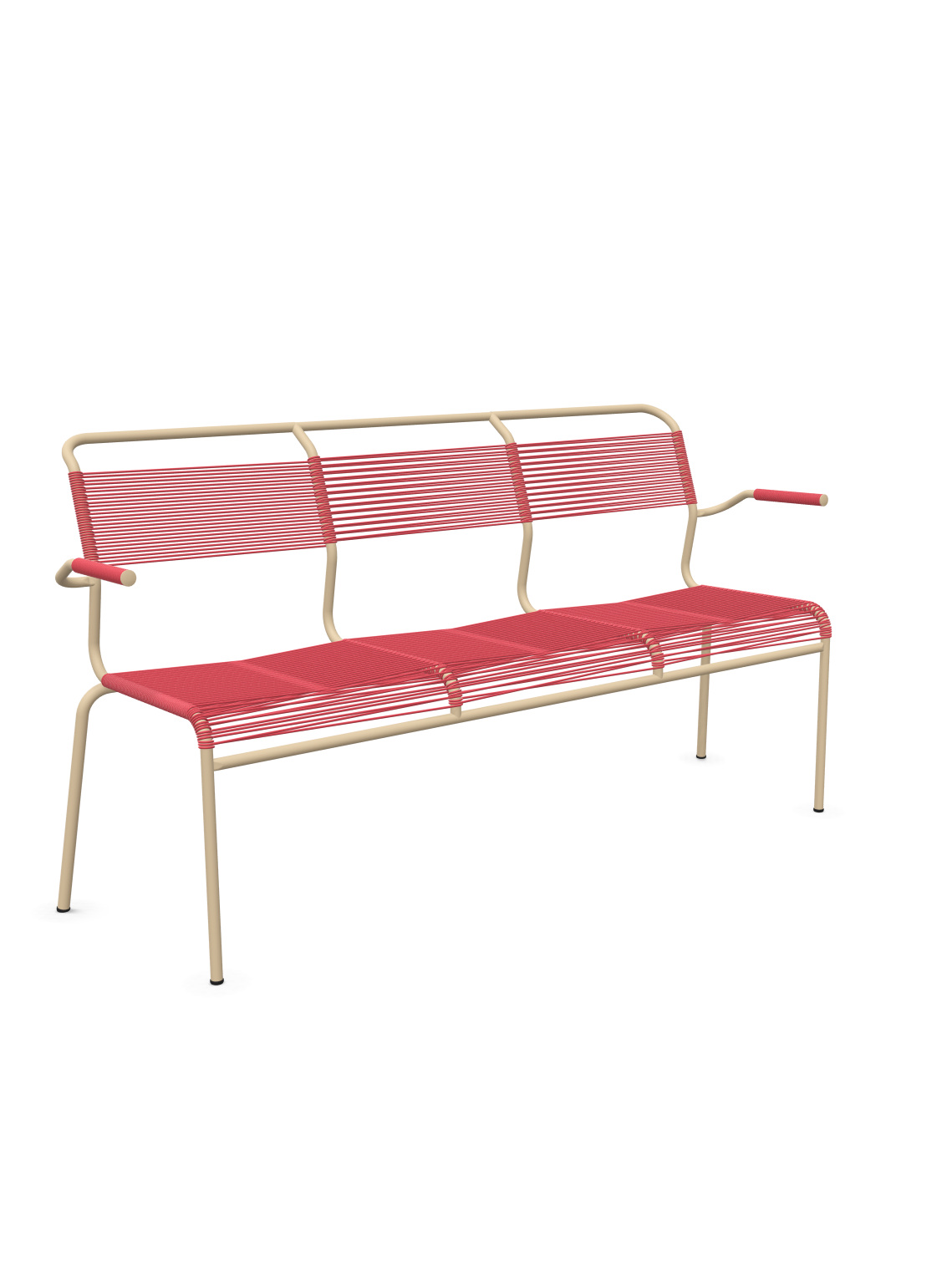 Schaffner Säntis Banc Spaghetti 3 places avec accoudoirs