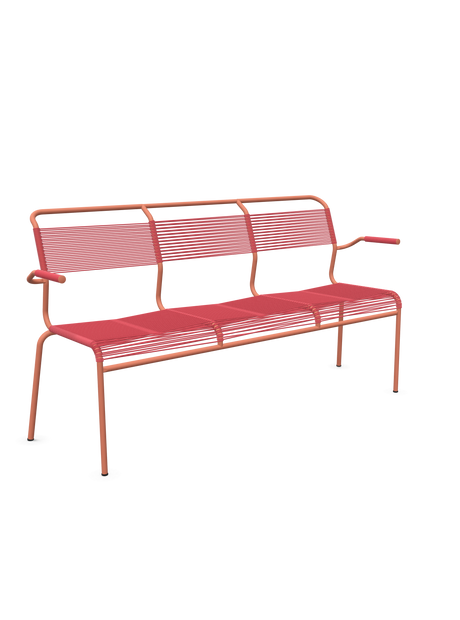 Schaffner Säntis Banc Spaghetti 3 places avec accoudoirs