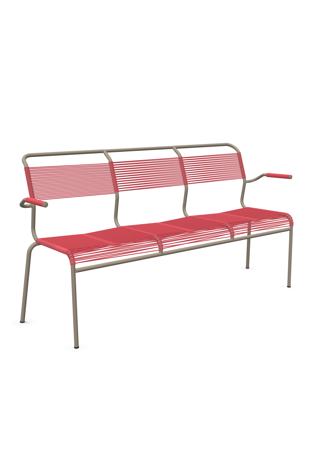 Schaffner Säntis Banc Spaghetti 3 places avec accoudoirs