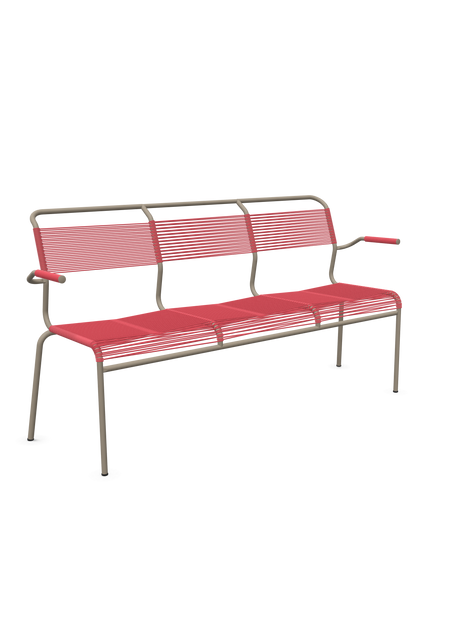 Schaffner Säntis Banc Spaghetti 3 places avec accoudoirs