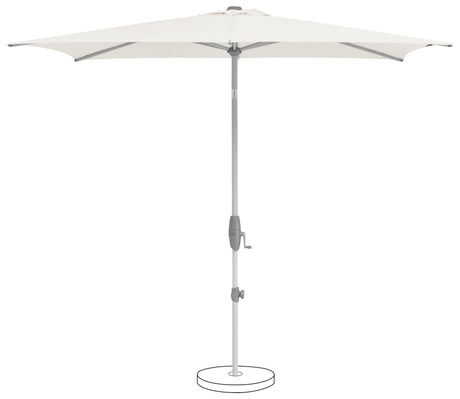 Suncomfort by Glatz Parasol Shell Turn Modèle 2025 250x200cm Sand white 050 