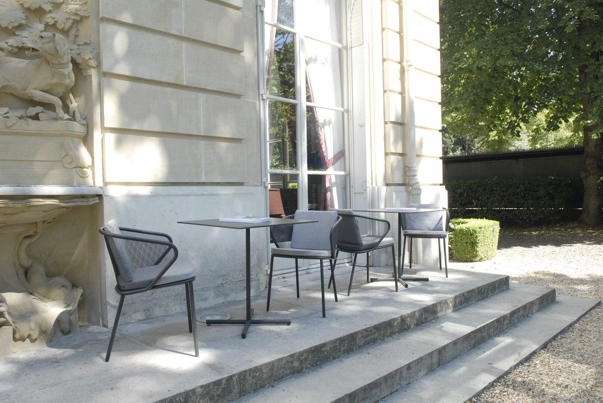 Todus Condor Table repas 70x70cm Plateau Céramique 