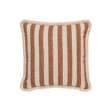 Vincent Sheppard Coussin déco Indira 40x40cm petites franges Fez Rust (Cat.G) 