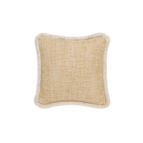Vincent Sheppard Coussin déco Indira 40x40cm petites franges Saffron (Cat.G) 