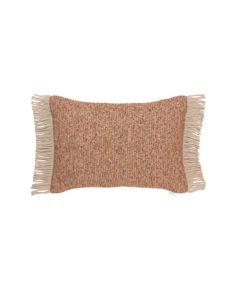 Vincent Sheppard Coussin déco Indira 50x35cm grandes franges Burnt Orange (Cat.G) 