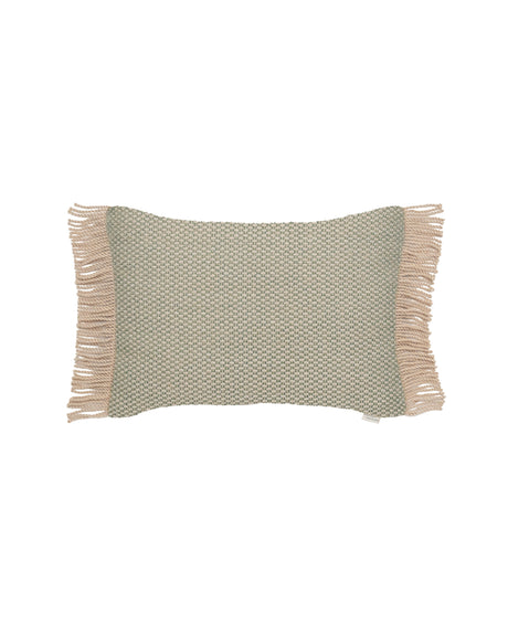Vincent Sheppard Coussin déco Indira 50x35cm grandes franges Emerald (Cat.G) 