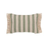Vincent Sheppard Coussin déco Indira 50x35cm grandes franges Fez Green (Cat.G) 