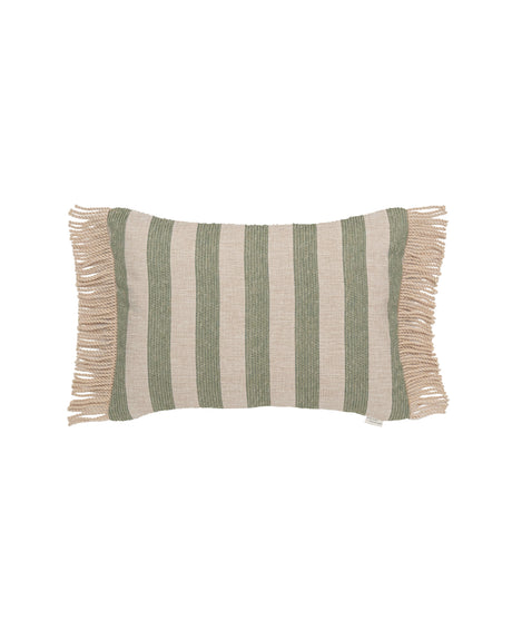 Vincent Sheppard Coussin déco Indira 50x35cm grandes franges Fez Green (Cat.G) 
