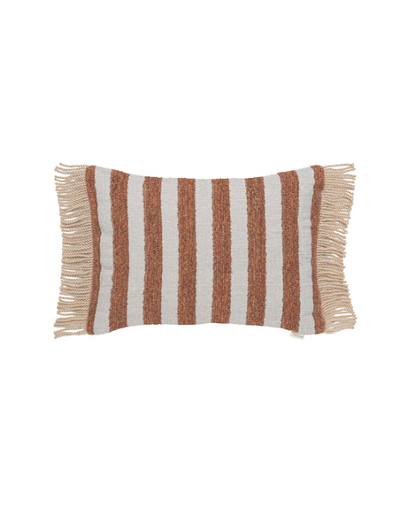 Vincent Sheppard Coussin déco Indira 50x35cm grandes franges Fez Rust (Cat.G) 