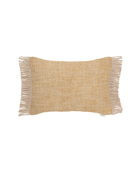 Vincent Sheppard Coussin déco Indira 50x35cm grandes franges Saffron (Cat.G) 