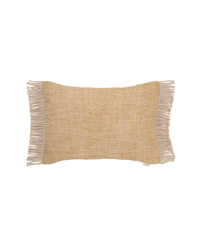 Vincent Sheppard Coussin déco Indira 50x35cm grandes franges Saffron (Cat.G) 