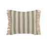 Vincent Sheppard Coussin déco Indira 50x45cm grandes franges Fez Green (Cat.G) 