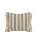 Vincent Sheppard Coussin déco Indira 50x45cm grandes franges Fez Green (Cat.G) 