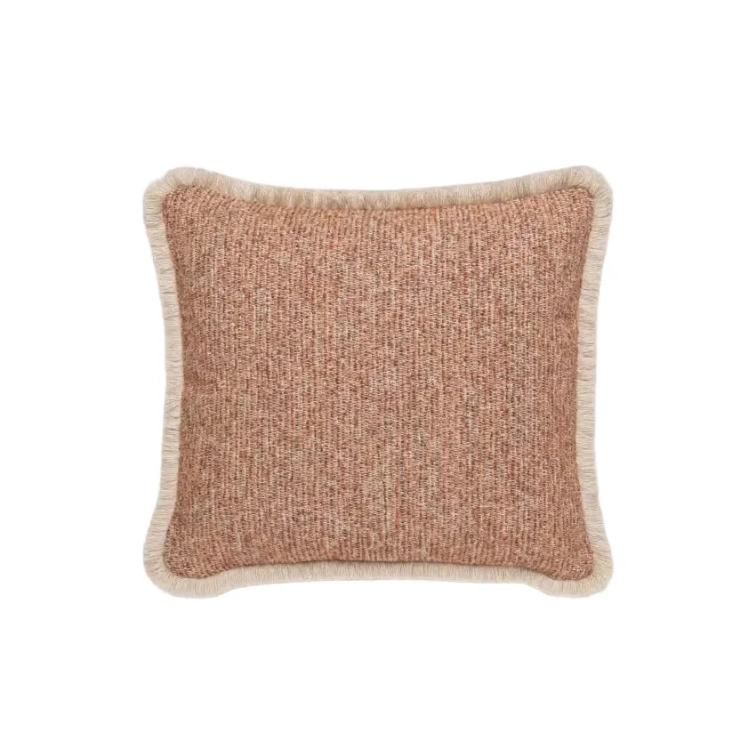 Vincent Sheppard Coussin déco Indira 50x50cm petites franges Burnt Orange (Cat.G) 