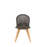 Vincent Sheppard Damien dining chair teak base – Mocca, Untreated teak