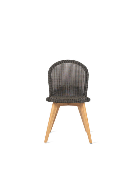 Vincent Sheppard Damien dining chair teak base – Mocca, Untreated teak