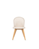 Vincent Sheppard Damien dining chair teak base – Old lace, Untreated teak