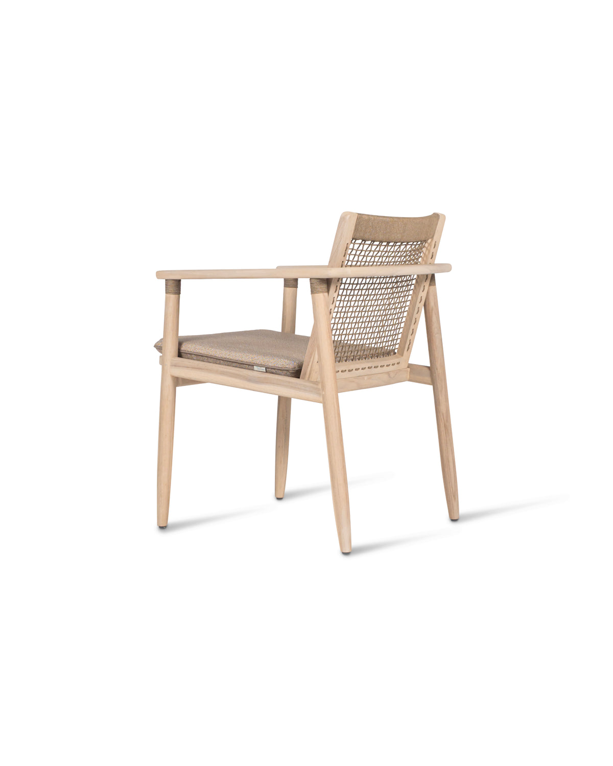 Vincent Sheppard David dining armchair – Aged teak, Grège