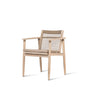 Vincent Sheppard David dining armchair – Aged teak, Grège