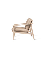 Vincent Sheppard David lounge chair – Untreated teak, Grège