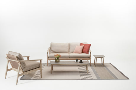 Vincent Sheppard David lounge chair – Aged teak, Flint