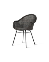 Vincent Sheppard Edgard dining chair steel A base – Mocca