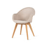 Vincent Sheppard Edgard dining chair teak base – Old lace