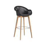Vincent Sheppard Edgard Bar Stool Piètement Teck Teak Black 
