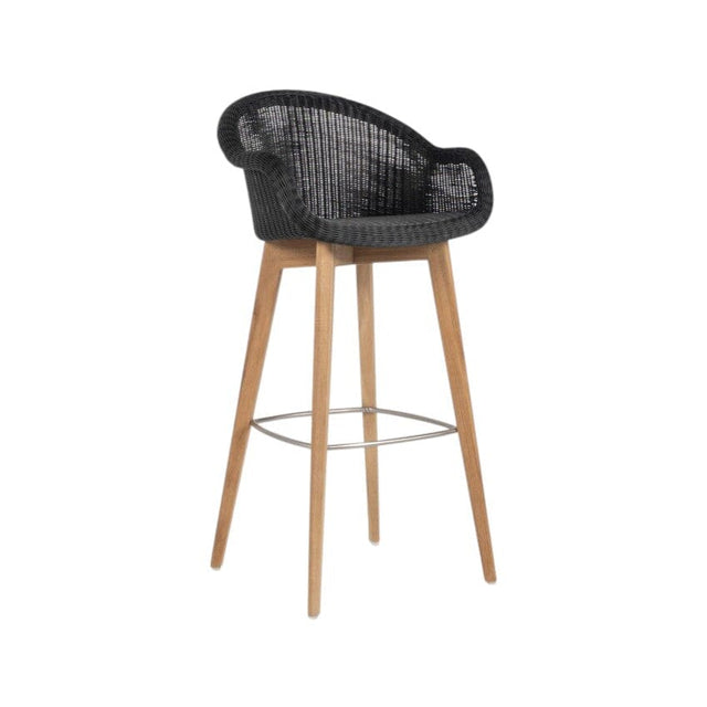 Vincent Sheppard Edgard Bar Stool Piètement Teck Teak Black 