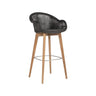 Vincent Sheppard Edgard Bar Stool Piètement Teck Teak Mocca 