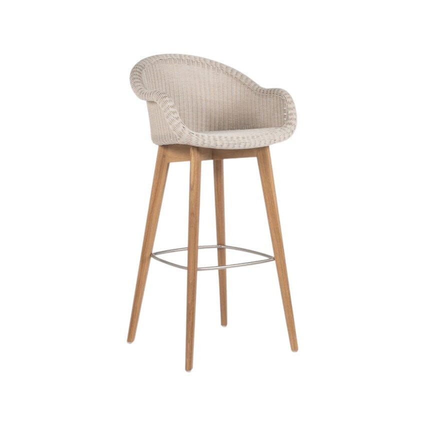 Vincent Sheppard Edgard Bar Stool Piètement Teck Teak Old Lace 