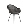 Vincent Sheppard Edgard Dining Chair Piètement acier Acier Black Mocca 