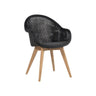 Vincent Sheppard Edgard Dining Chair Piètement Teck Teak Black 