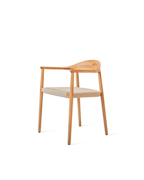 Vincent Sheppard Fika dining chair – Flax, Untreated teak