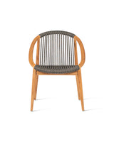 Vincent Sheppard Frida dining chair – Anthracite, Untreated teak