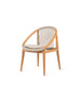 Vincent Sheppard Frida dining chair – Dune white, Untreated teak