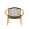 Vincent Sheppard Frida lounge chair – Untreated teak, Dark green