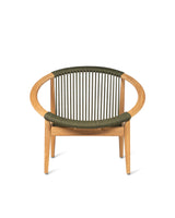 Vincent Sheppard Frida lounge chair – Untreated teak, Dark green