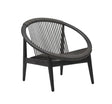 Vincent Sheppard Frida lounge chair Brushed teak black / Onyx 