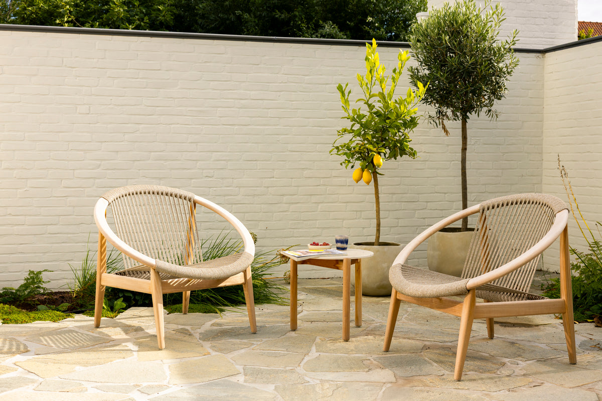 Vincent Sheppard Frida lounge chair – Dune white, Portland