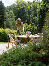 Vincent Sheppard Noa dining table – Dune white, Untreated teak