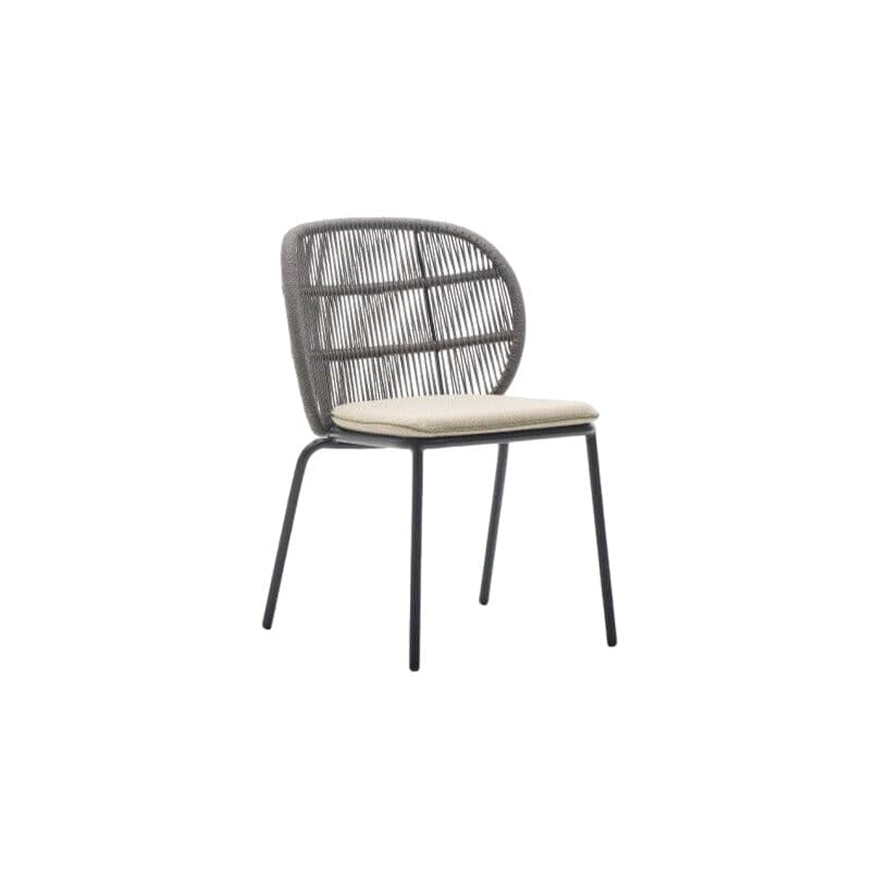 Vincent Sheppard Kodo Chaise sans accoudoirs avec coussin Fossil Grey Almond 