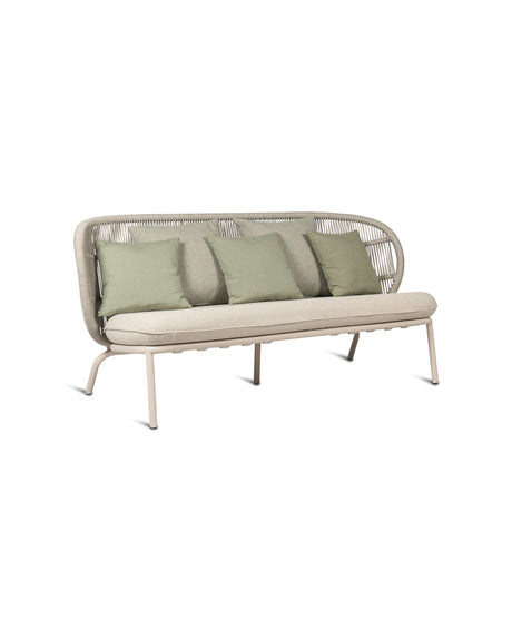 Vincent Sheppard Kodo Lounge Sofa avec coussins Dune white / Set 1 (Almond + Pine Green + Fig Green) 