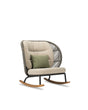 Vincent Sheppard Kodo Rocking chair Haut dossier avec coussins Fossil Grey / Set Combi 2 (Almond + Almond + Olive green) 