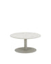 Vincent Sheppard Kodo Table basse Ø90cm plateau en céramique Structure Dune white + Plateau Shards 