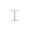 Vincent Sheppard Kodo Table d'appoint 39x39cm H:42cm Plateau Aluminium Structure Dune White + plateau Aluminium Dune white 